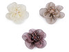 Flor con cuentas de vidrio, para coser o pegar Ø6-7 cm
