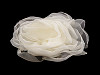 Organza-Rosenblume zum Annähen und Aufkleben, Ø 8 cm
