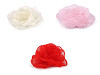 Organza-Rosenblume zum Annähen und Aufkleben, Ø 8 cm