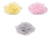 Organza-Rosenblume zum Annähen und Aufkleben, Ø 8 cm