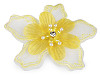 Flower with Beads to sew-on or glue-on Ø8 cm