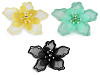 Fleur avec perles à coudre ou à coller, Ø 8 cm