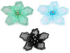 Fleur avec perles à coudre ou à coller, Ø 8 cm
