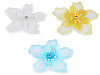 Flor con cuentas para coser o pegar Ø8 cm