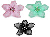 Flower with Beads to sew-on or glue-on Ø8 cm