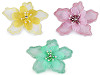 Flower with Beads to sew-on or glue-on Ø8 cm
