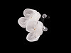 Blume auf Draht mit geschliffenen Perlen, handgefertigt