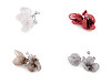 Flower on a Wire with Glass Beads, Hand-made