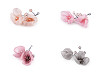 Flower on a Wire with Glass Beads, Hand-made