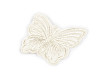 Butterfly embroidered on monofilament for sewing and gluing