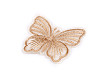 Butterfly embroidered on monofilament for sewing and gluing