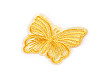 Butterfly embroidered on monofilament for sewing and gluing