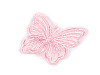 Butterfly embroidered on monofilament for sewing and gluing