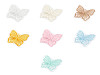 Butterfly embroidered on monofilament for sewing and gluing