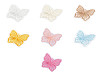 Papillon brodé sur monofilament pour couture et collage