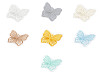 Papillon brodé sur monofilament pour couture et collage