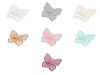 Butterfly embroidered on monofilament for sewing and gluing