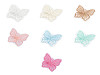 Papillon brodé sur monofilament pour couture et collage