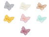 Papillon brodé sur monofilament pour couture et collage