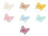 Papillon brodé sur monofilament pour couture et collage