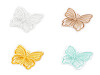 Mariposa bordada en monofilamento para coser y pegar