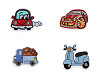 Iron-on patch car, scooter