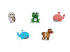 Aufbügler Wal, Frosch, Eule, Pferd
