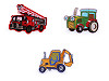 Iron-on patch, tractor, crane, car, excavator, firefighters