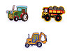 Parche termoadhesivo, tractor, grúa, coche, excavadora, bomberos