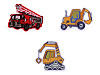 Aufbügler Traktor, Kran, Auto, Bagger, Feuerwehr