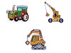 Iron-on patch, tractor, crane, car, excavator, firefighters