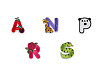 Iron-on patch, letters
