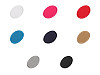 Iron-on patches for repairing holes and decorating ovals