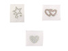 Iron-on rhinestone applique on textile
