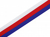 Ruban tricolore, largeur 20 mm, couleurs tchèques et slovaques