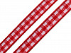 Checkered Ribbon width 6 mm