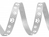 Ripsband / Gurtband Breite 10 mm bedruckt Tatze