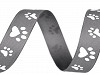 Ripsband / Gurtband Breite 15 mm bedruckt Tatze
