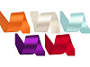 Nastro in raso, double-face, larghezza: 40 mm