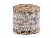 Jute Ribbon with Lace width 50 mm, 60 mm 