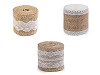 Juteband mit Spitze Breite 50 mm, 60 mm