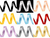 Satin Ribbon packs per 5 m width 6 mm