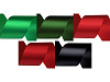 Paquets de ruban satiné double face, par 5 m, largeur 50 mm
