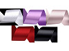Paquets de ruban satiné double face, par 5 m, largeur 50 mm