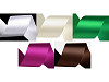 Paquets de ruban satiné double face, par 5 m, largeur 50 mm
