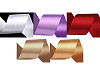 Paquets de ruban satiné double face, par 5 m, largeur 50 mm