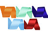 Double Face Satin Ribbon packs per 5 m width 40 mm