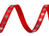 Christmas Grosgrain Ribbon Snowflake width 10 mm