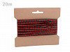 Christmas Tartan Check Ribbon with Lurex width 6 mm