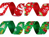 Christmas Grosgrain Ribbon width 25 mm